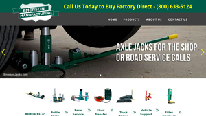 Emerson Manufacturing - Air Hydraulic Axle Jacks