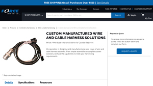 Force America - Custom Wire and Cable Harness Solutions