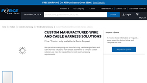 FORCE America - Custom Wire and Cable Harness Solutions