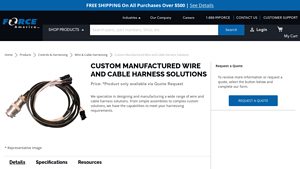 Force America - Custom Wire and Cable Harness Solutions