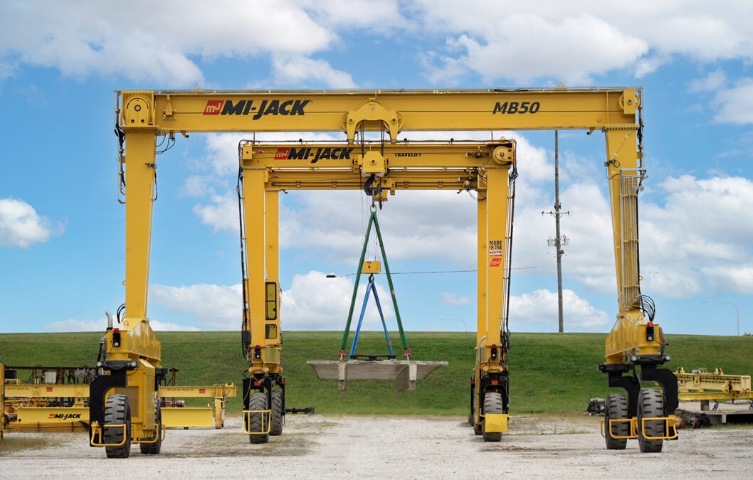 A relevant stock photo of gantry crane in a typical setting.