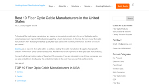 Corning - Fiber Optic Cable