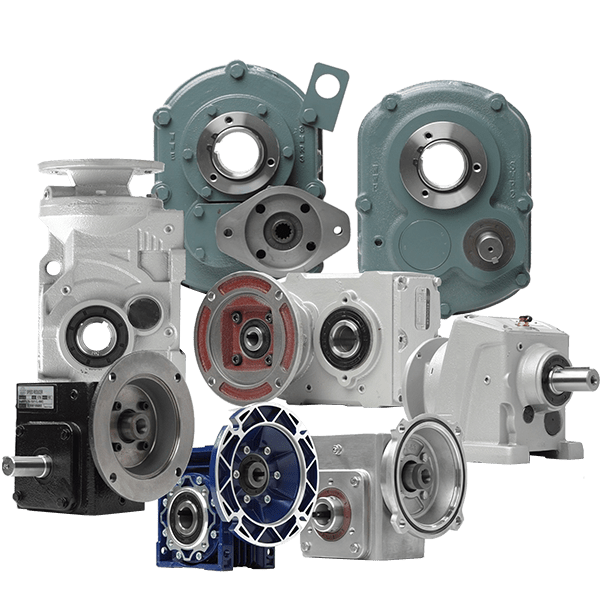 A relevant stock photo of gear reducers in a typical setting.