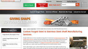 GLForge - Custom Forged Steel & Stainless Steel Shafts