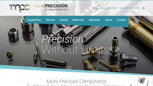 Micro Precision Components - Swiss Screw Machining