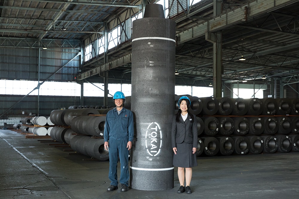 A relevant stock photo of graphite electrode in a typical setting.