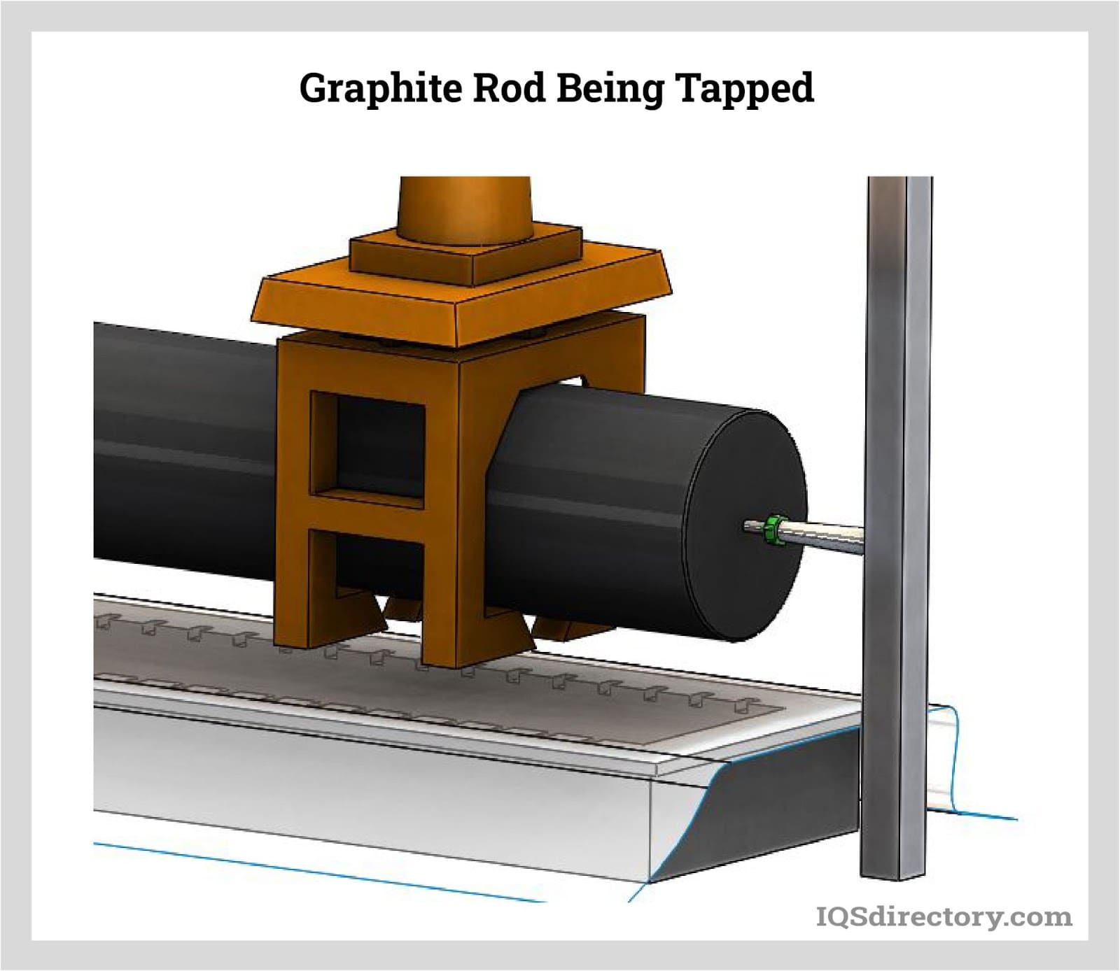 A relevant stock photo of graphite rod in a typical setting.
