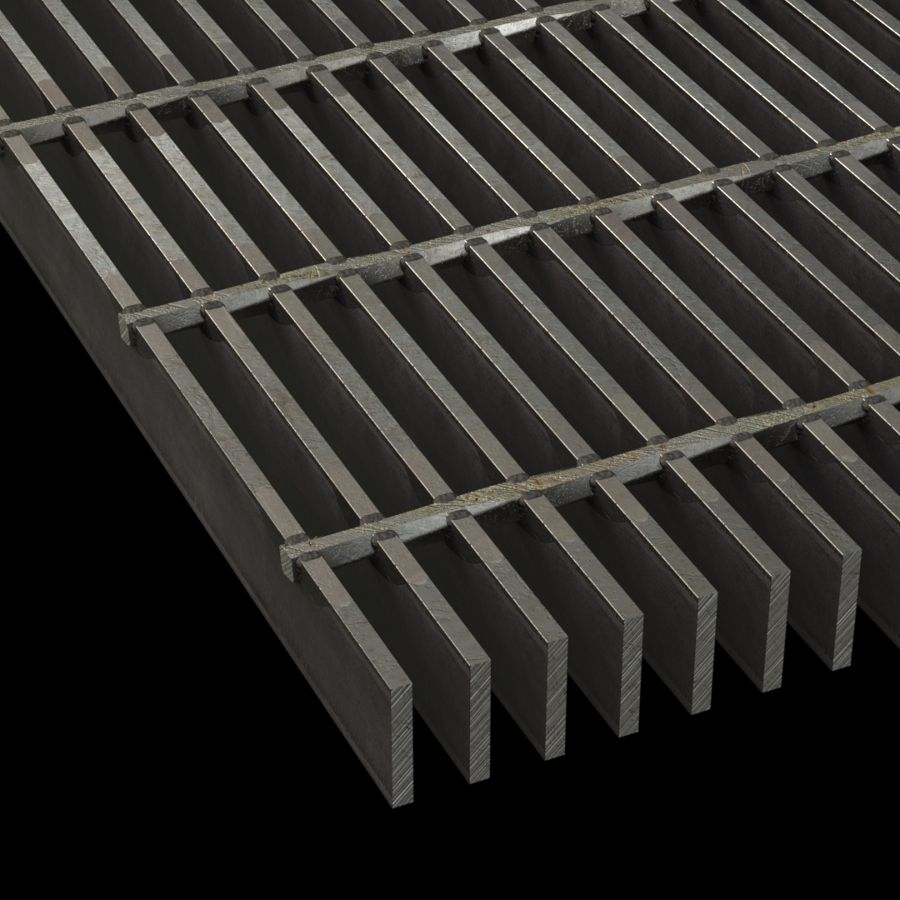 A relevant stock photo of grating steel in a typical setting.