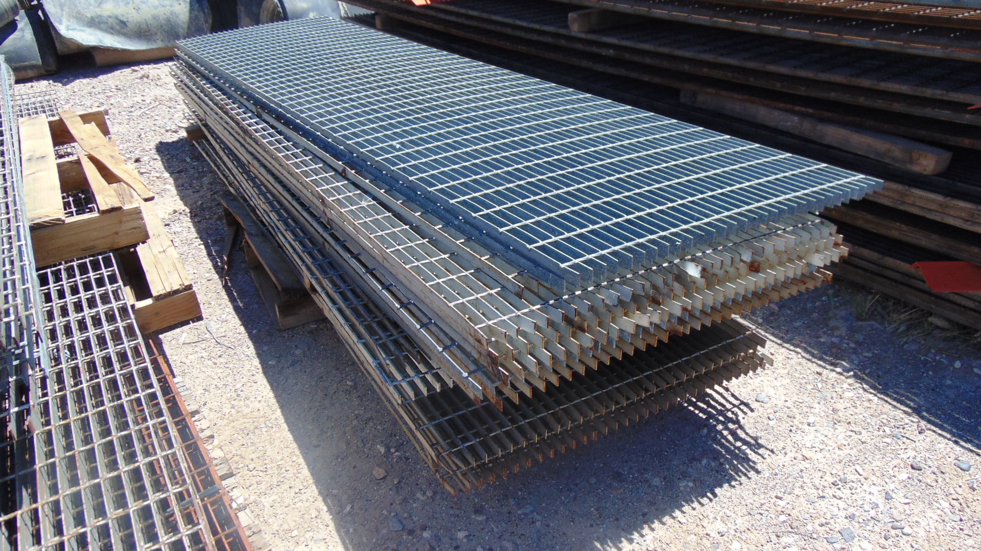 A relevant stock photo of grating steel in a typical setting.