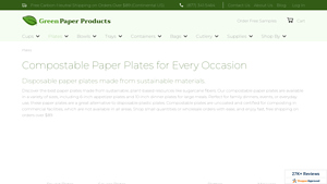 Green Paper Products - Compostable Paper Plates