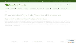 Green Paper Products - Compostable Cups & Straws
