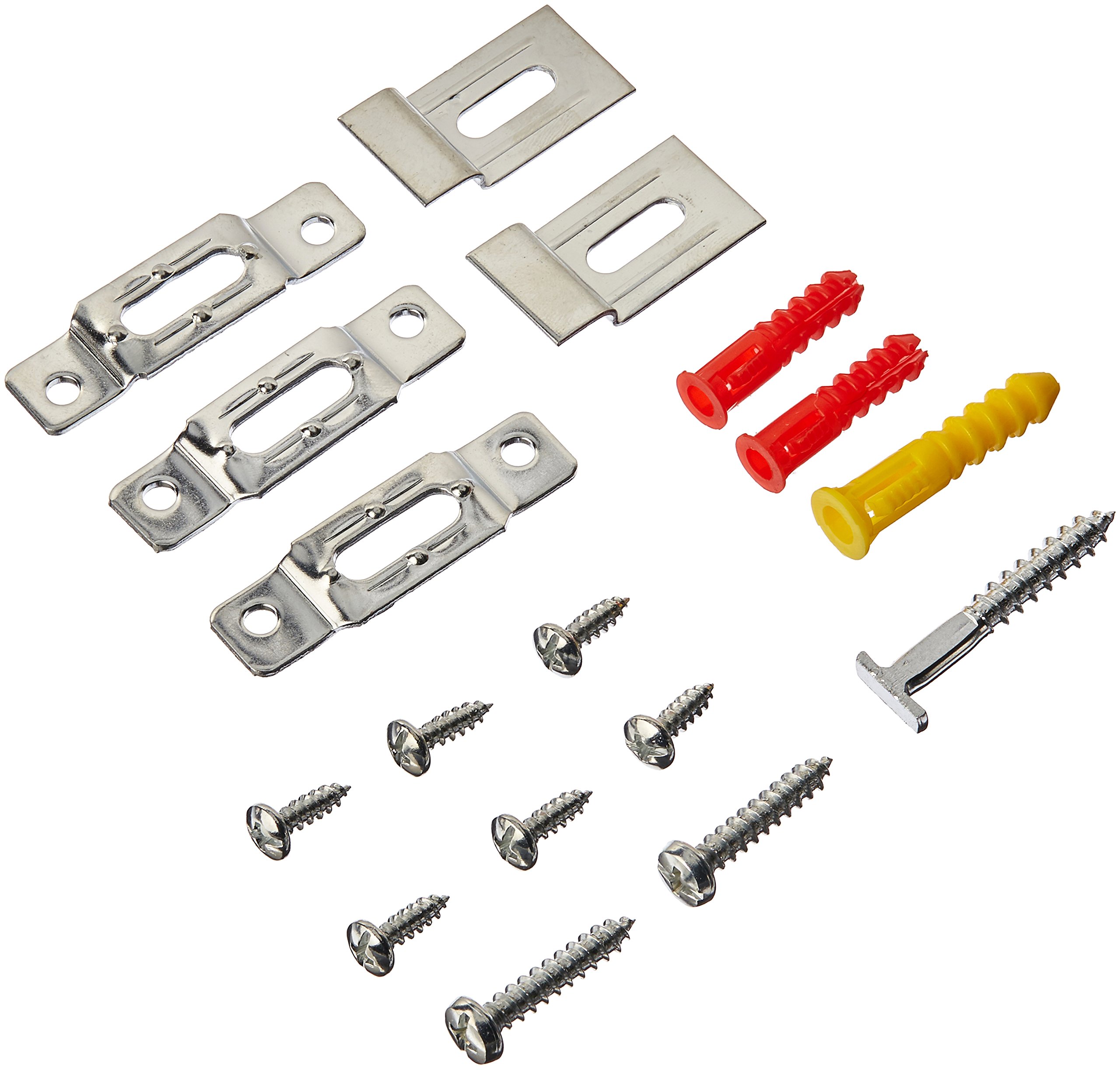 A relevant stock photo of hardware brackets in a typical setting.