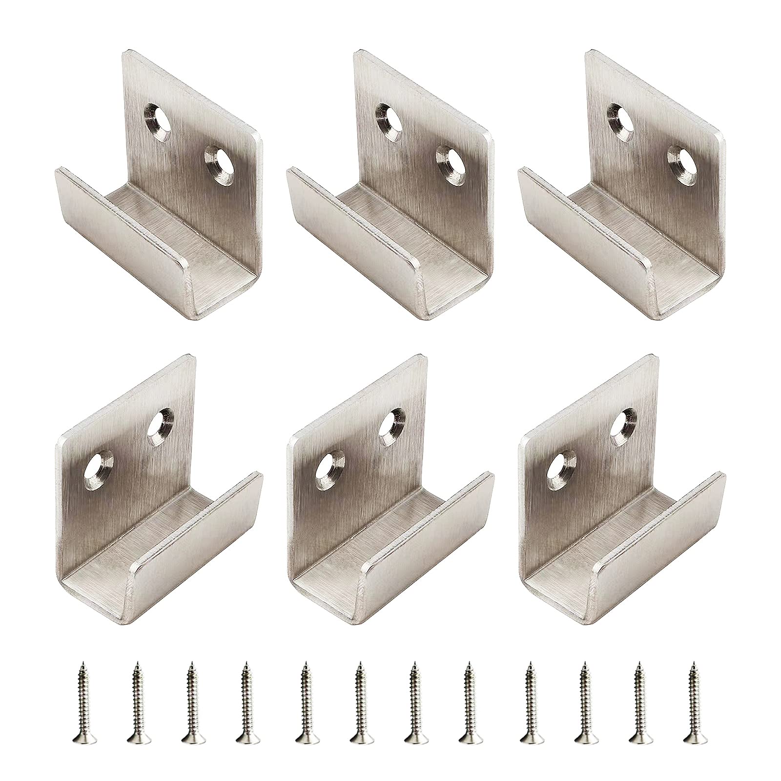 A relevant stock photo of hardware brackets in a typical setting.