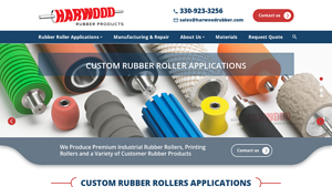 Harwood Rubber - Custom Rubber Roller Solutions