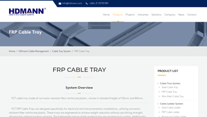 HDMANN - Corrosion-Resistant FRP Cable Tray