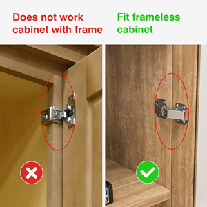 A relevant stock photo of hidden cabinet hinges in a typical setting.