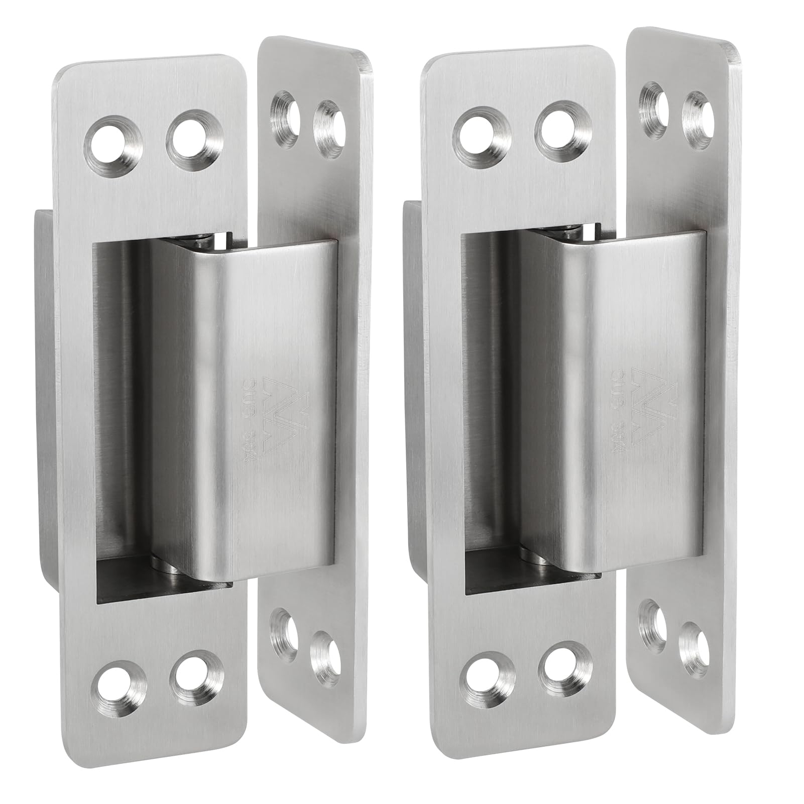 A relevant stock photo of hidden hinges for hidden doors in a typical setting.
