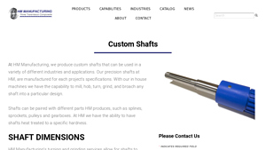 HM Manufacturing - Custom Shafts