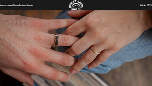 Honest Hands Ring Co - Gold Moss Agate Inlay Ring