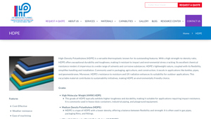 HP Manufacturing - High-Density Polyethylene (HDPE)