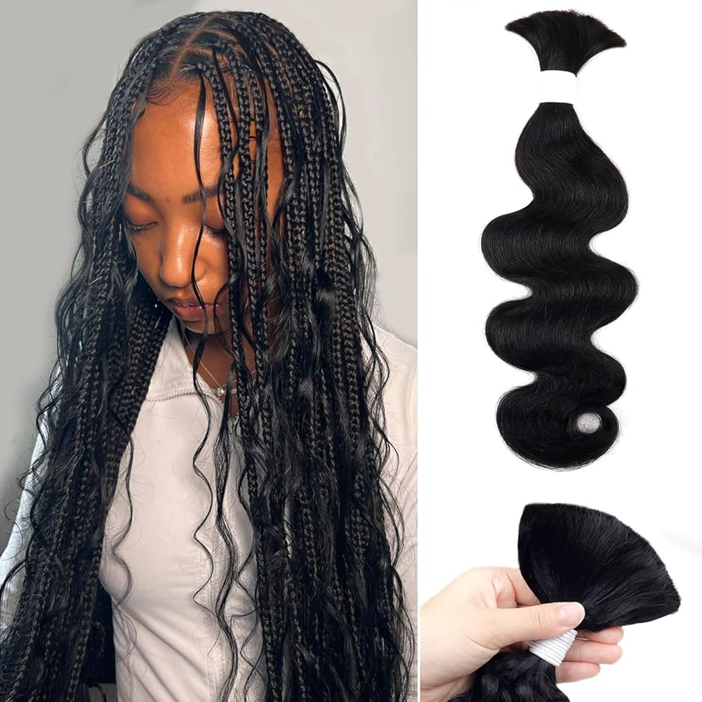 A relevant stock photo of human braiding hair in a typical setting.