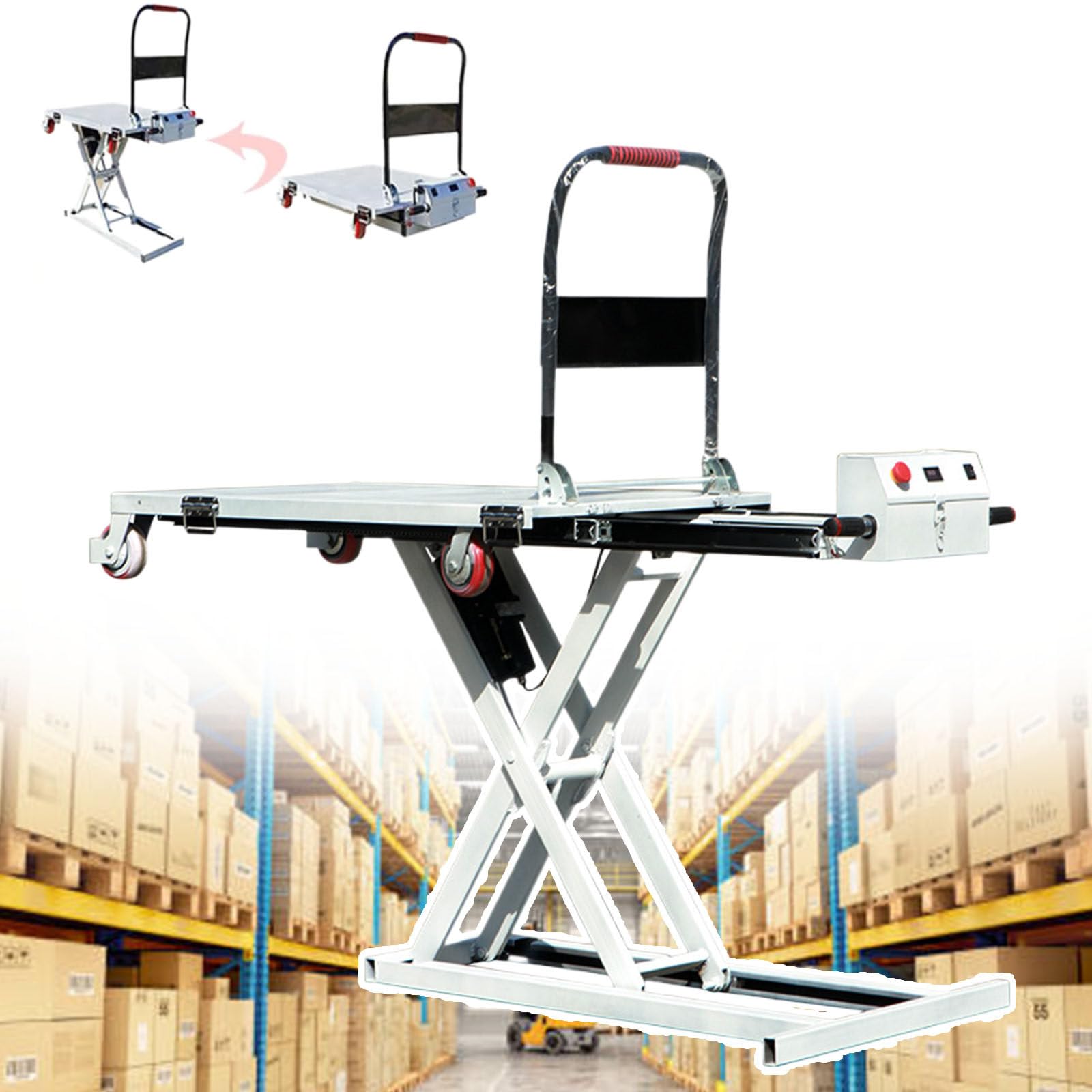 A relevant stock photo of hydraulic lift in a typical setting.