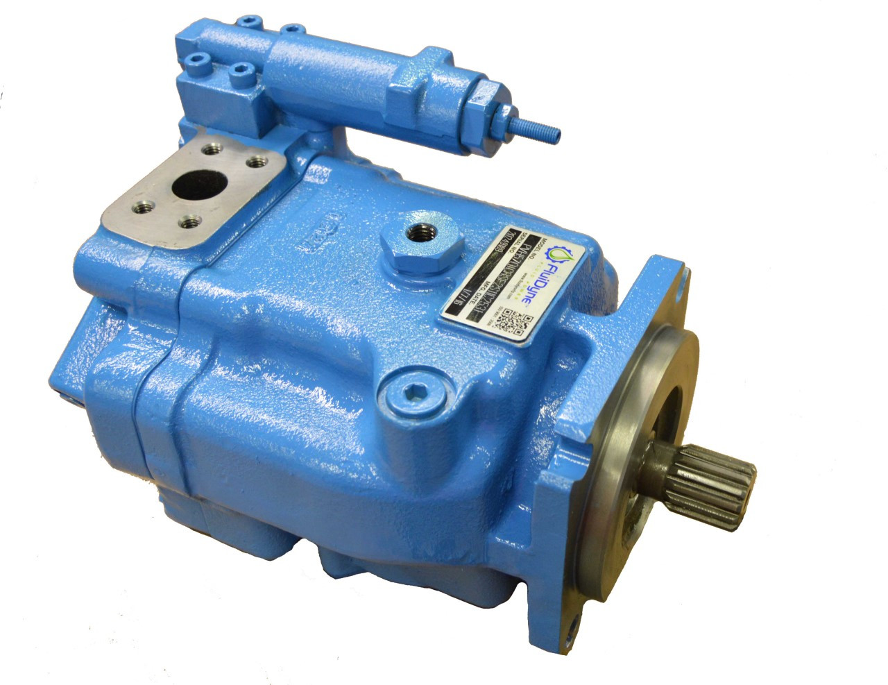 A relevant stock photo of hydraulic piston pump in a typical setting.