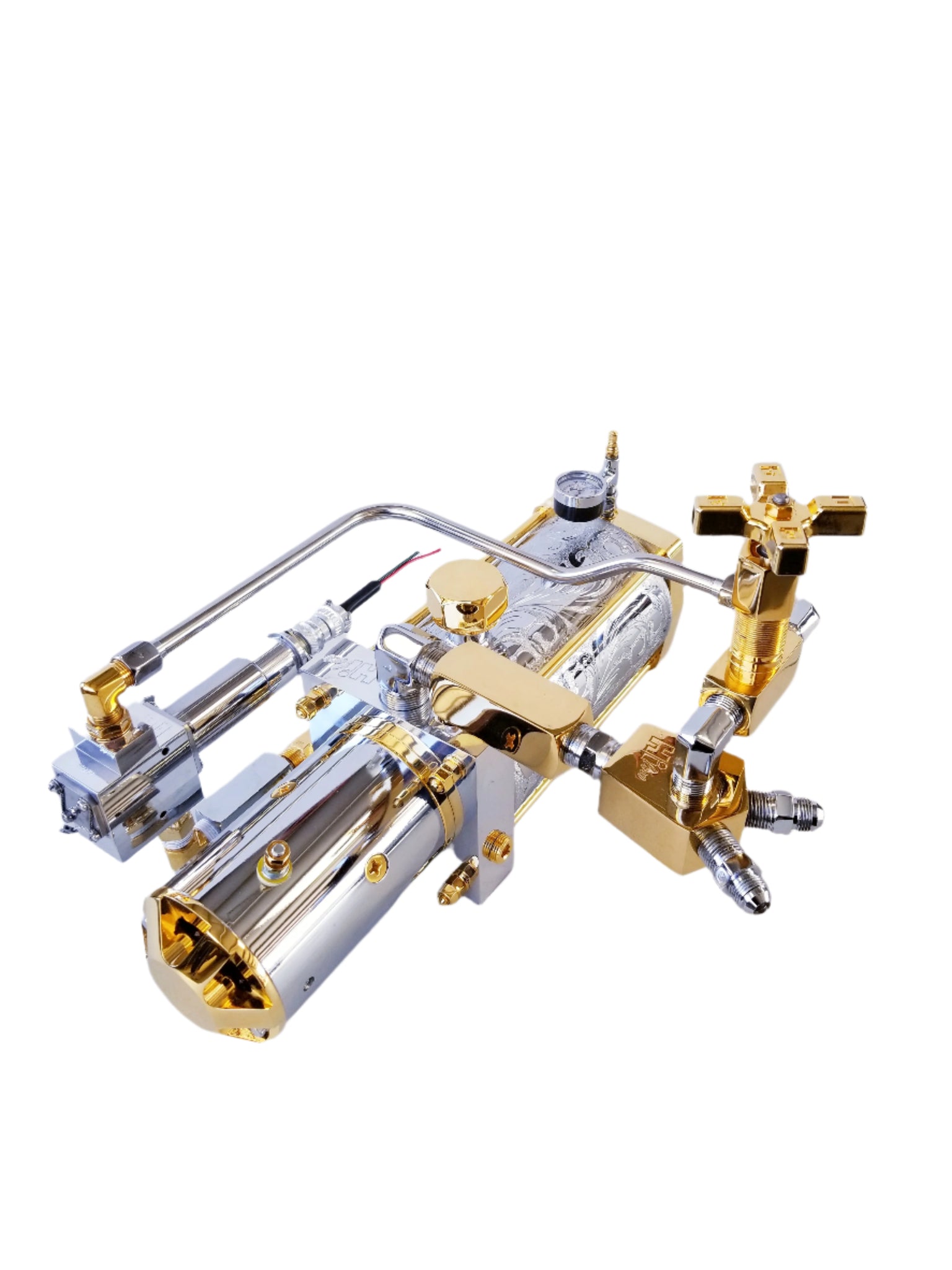 A relevant stock photo of hydraulic piston pump in a typical setting.