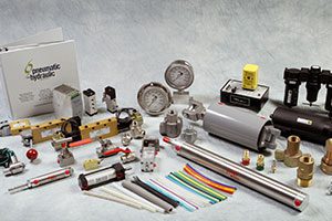 A relevant stock photo of hydraulics and pneumatics in a typical setting.