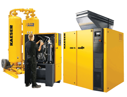 Illustrative example of industrial air compressor for sale from Google Search