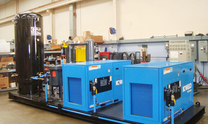 Illustrative example of industrial air compressor near me from Google Search