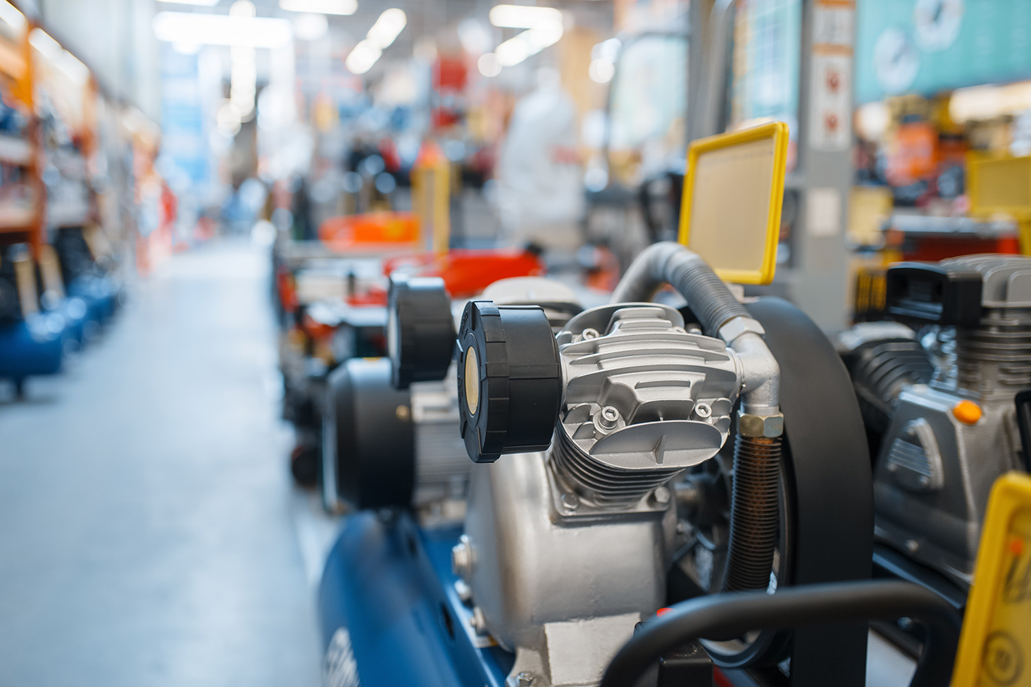 Illustrative example of industrial air compressor near me from Google Search