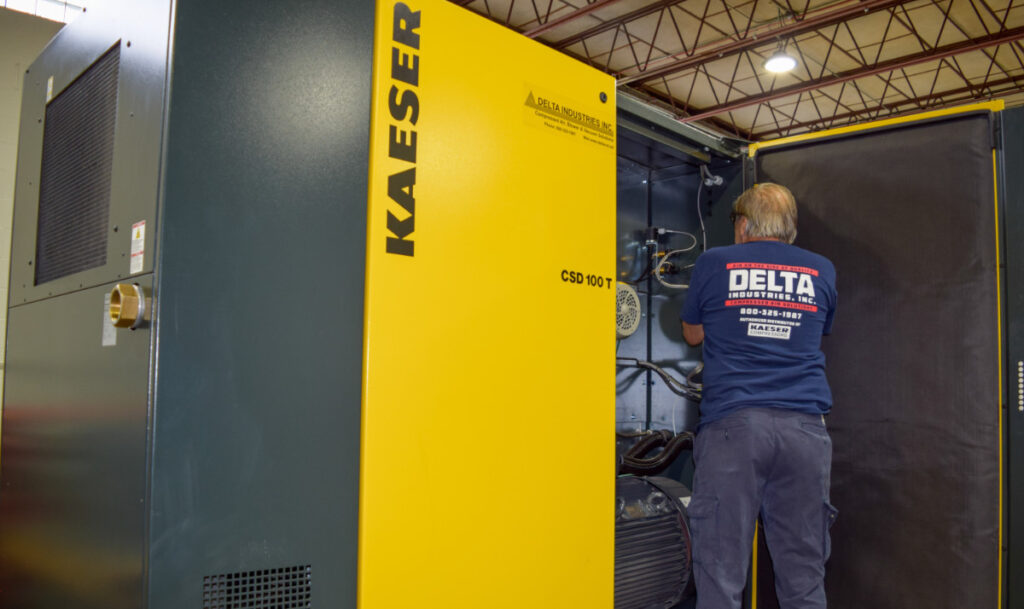 Illustrative example of industrial air compressor repair near me from Google Search