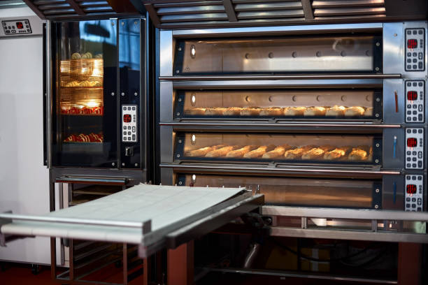 A relevant stock photo of industrial oven in a typical setting.