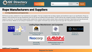 IQS Directory - Rope Manufacturers