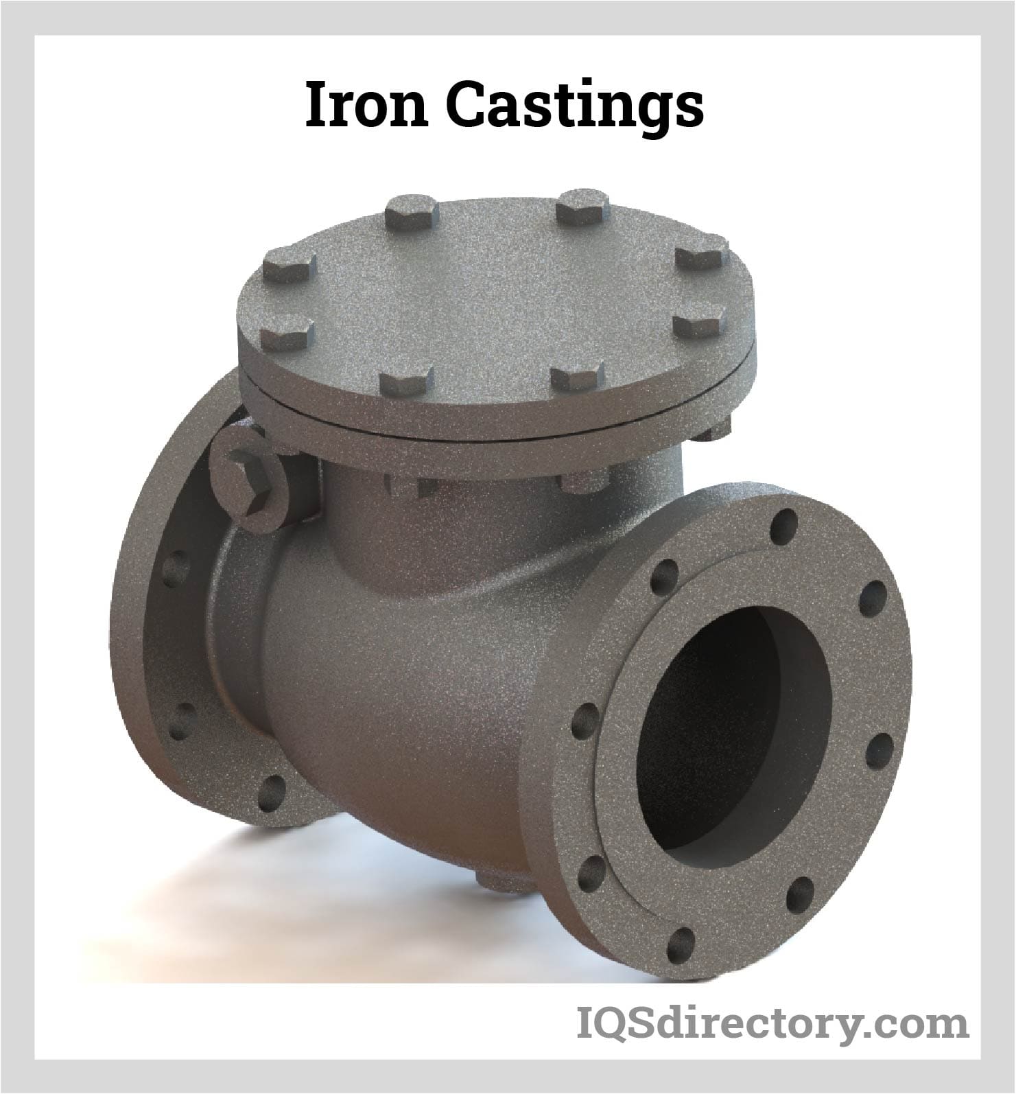 A relevant stock photo of iron castings in a typical setting.