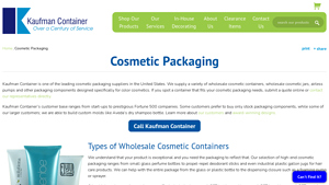 Kaufman Container - Wholesale Cosmetic Packaging Solutions