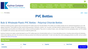 Kaufman Container - PVC Bottles