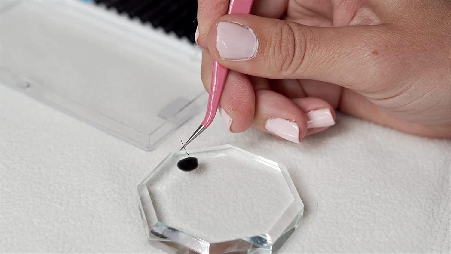 A relevant stock photo of lash glue in a typical setting.