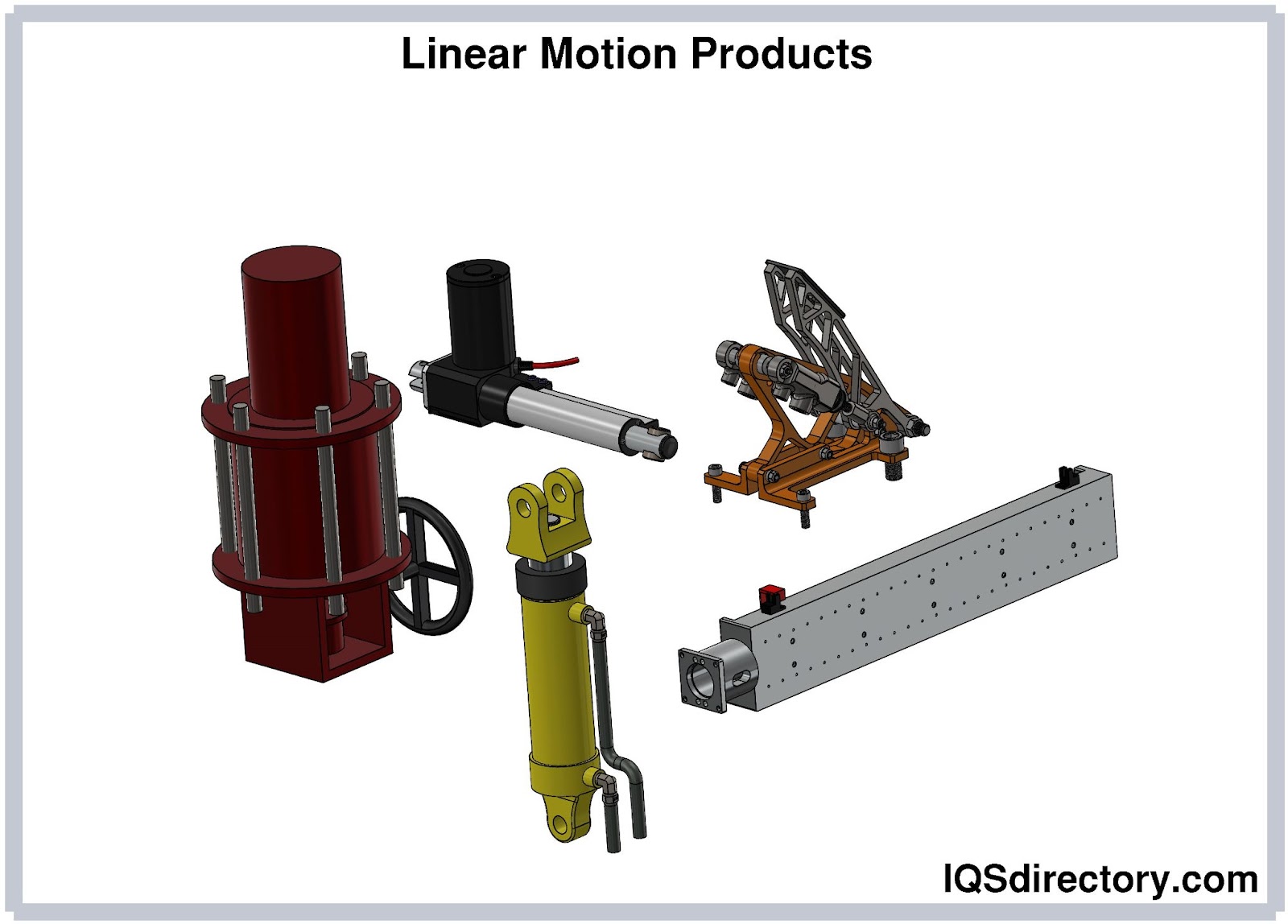 A relevant stock photo of linear motion mechanical device in a typical setting.