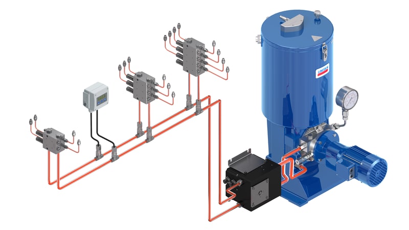 A relevant stock photo of lubrication system in a typical setting.