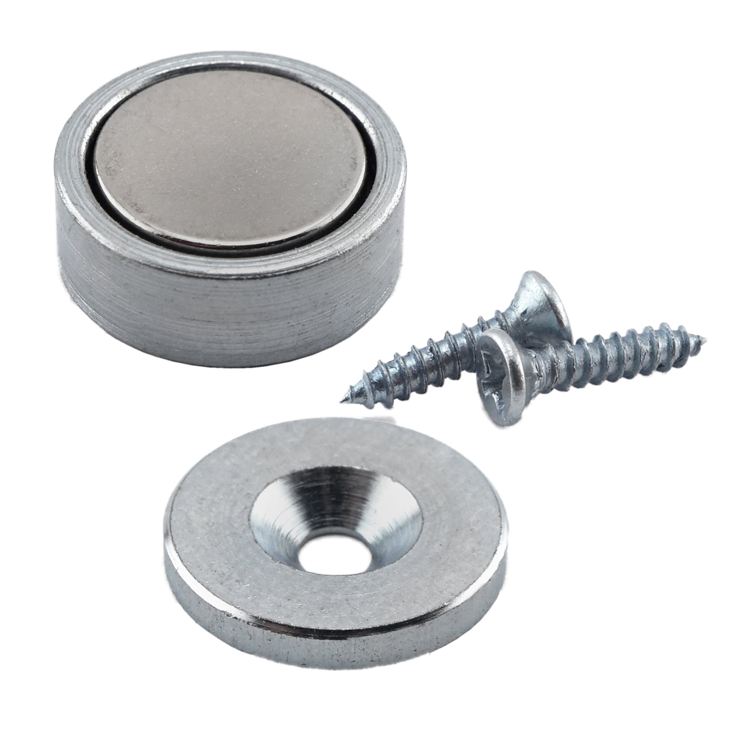 A relevant stock photo of magnet for door latch in a typical setting.