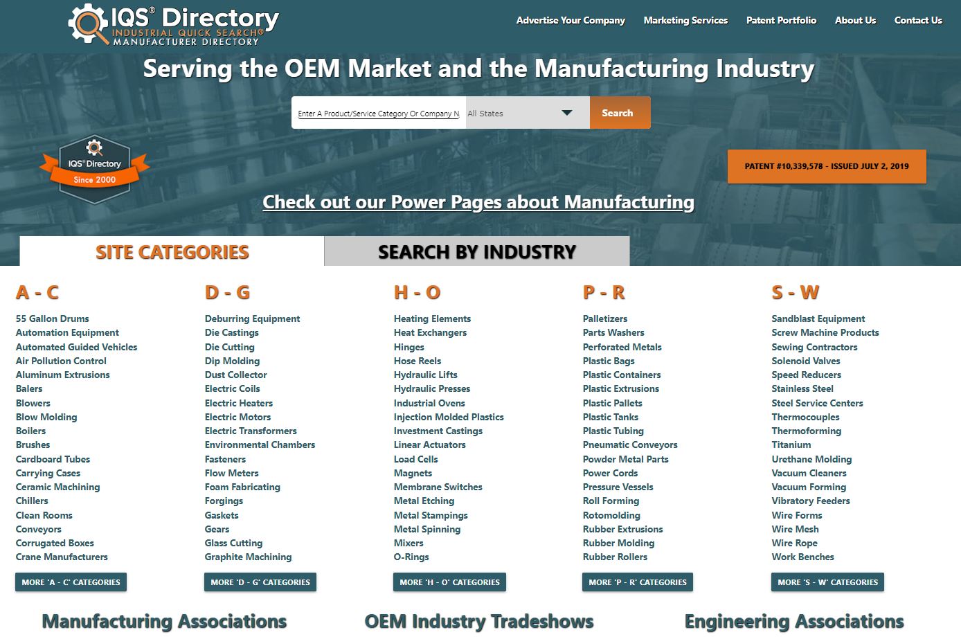 A relevant stock photo of manufacturing directory in a typical setting.