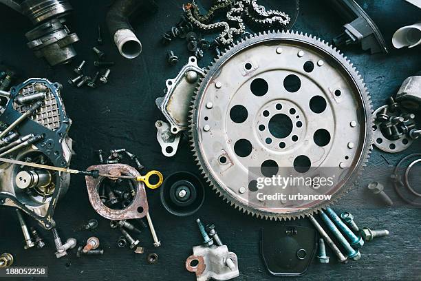 A relevant stock photo of mechanical parts in a typical setting.