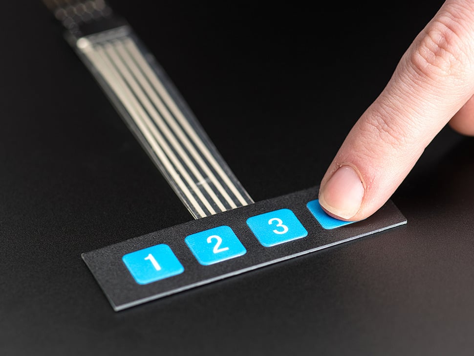 A relevant stock photo of membrane button in a typical setting.