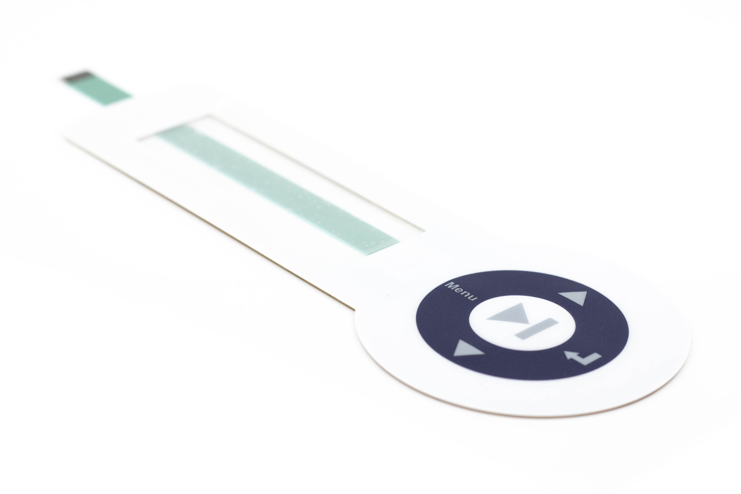 A relevant stock photo of membrane button in a typical setting.