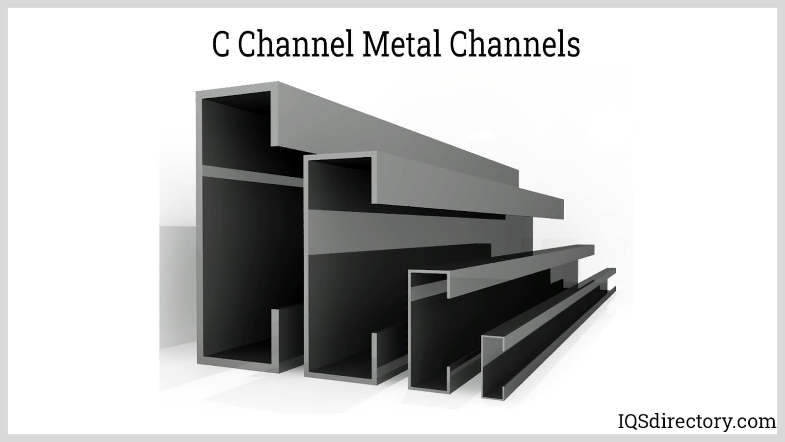 A relevant stock photo of metal channel in a typical setting.