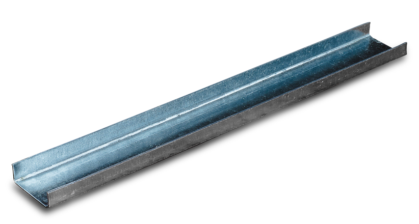 A relevant stock photo of metal channel in a typical setting.