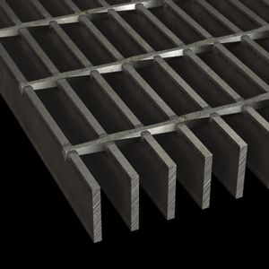 A relevant stock photo of metal grating in a typical setting.
