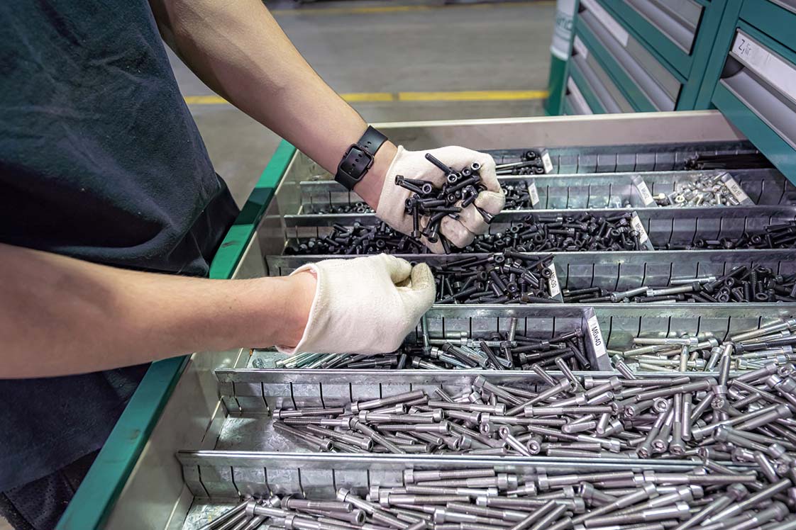 A relevant stock photo of metal molding in a typical setting.